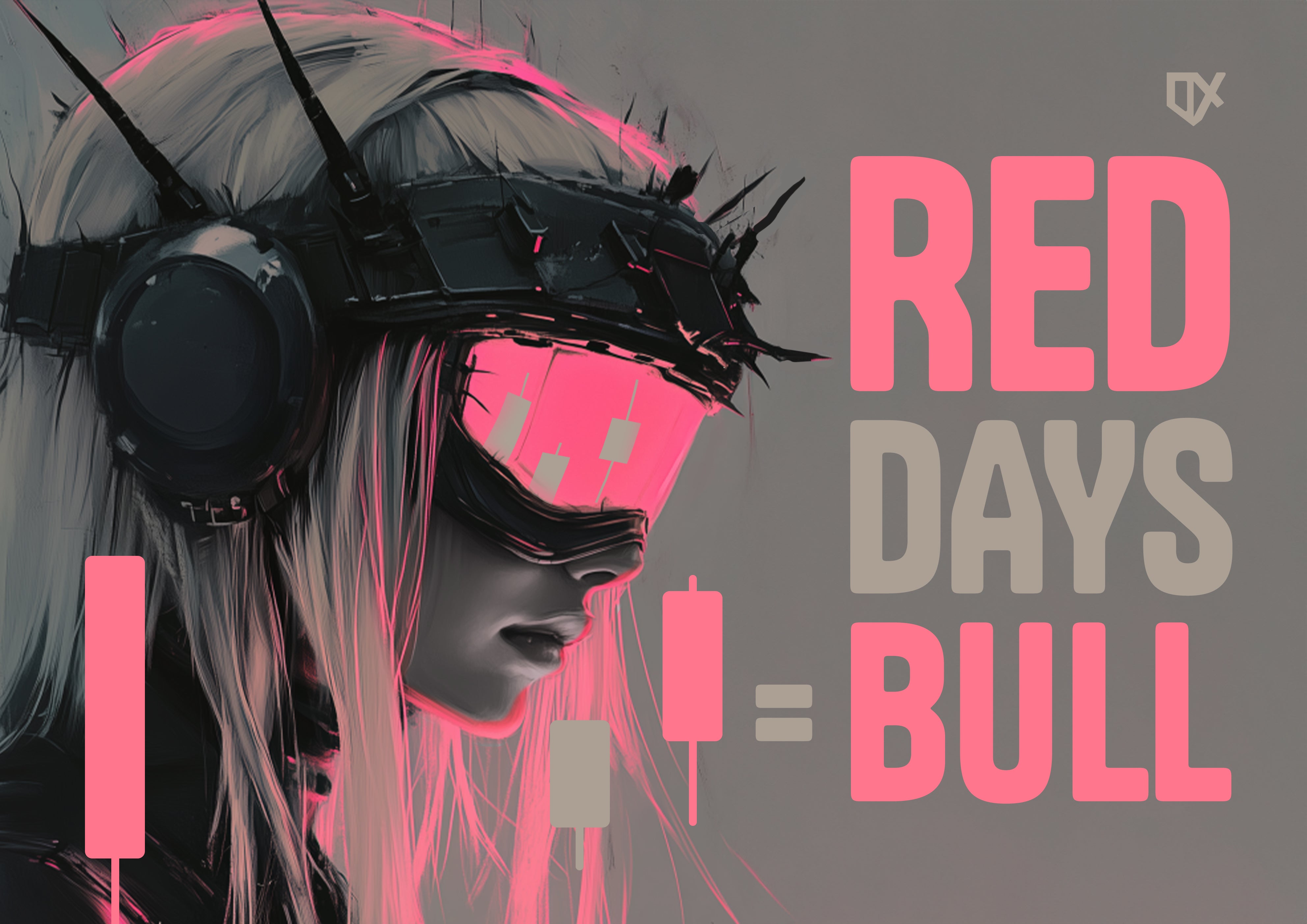 RED DAYS = BULL METALLIC ART PRINT 100/100